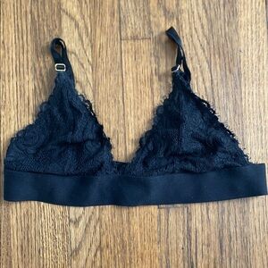 Black Lace Bralette Size Medium